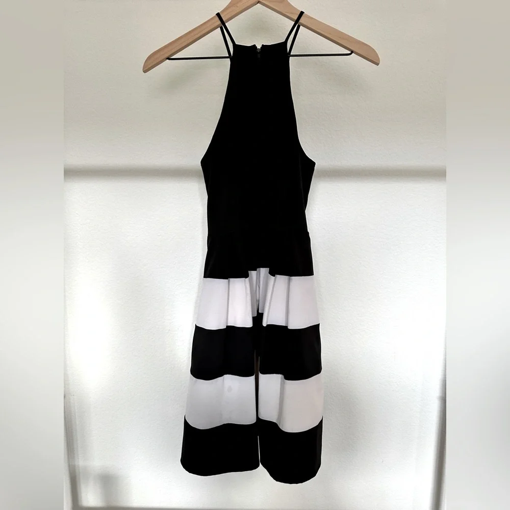 B Darlin Striped Skater Dress 👗 - Picture 4 of 6